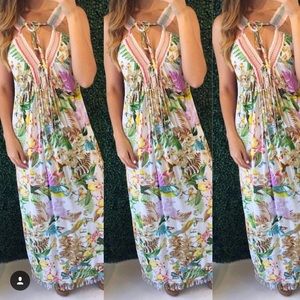 Flower long dress